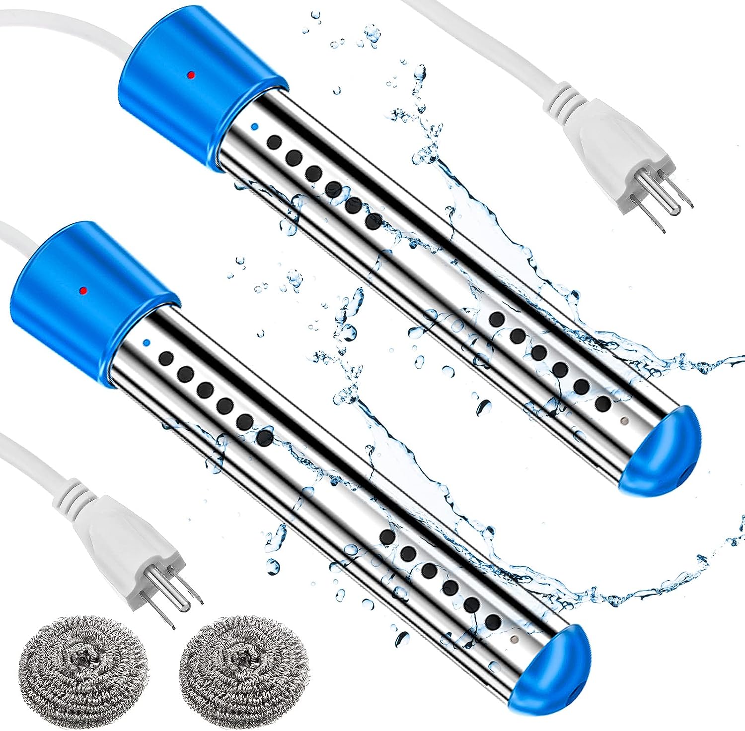 2 Pcs Immersion Water Heater Pool Heater Review