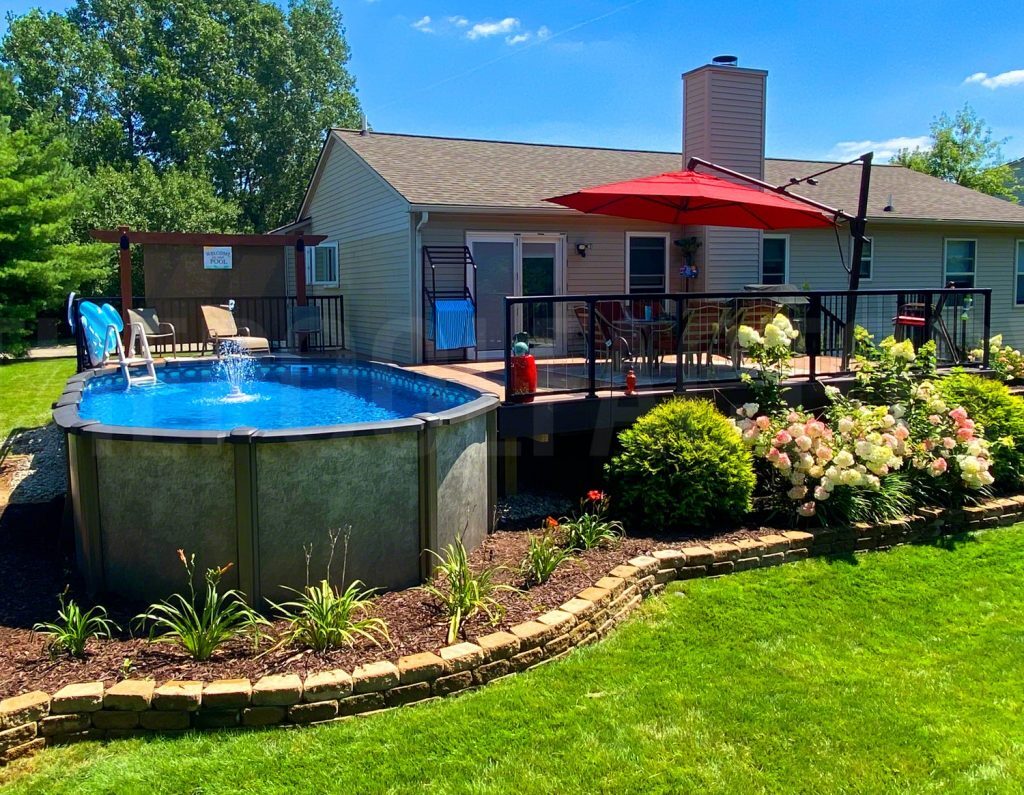 Above Ground Pool Landscaping: Incorporating Rocks And Hardscapes