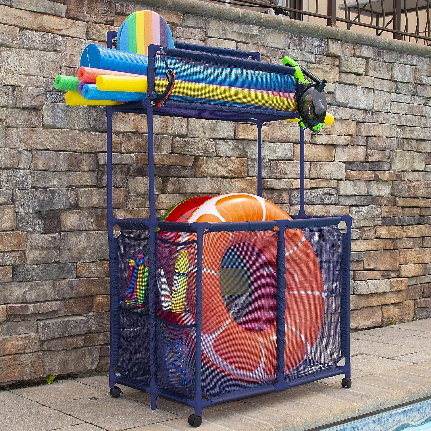 Essentially Yours Pool Storage Equipment Organizer Holder Review