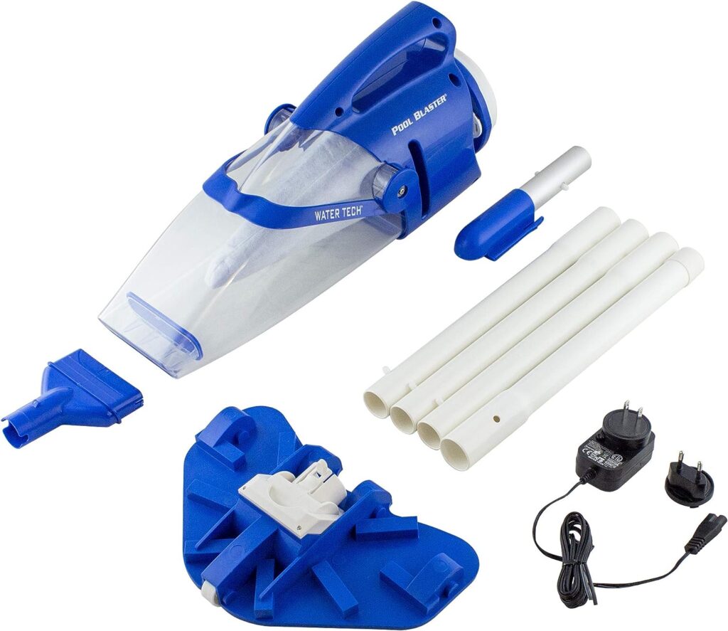 POOL BLASTER Centennial Rechargeable, Cordless Pool Vacuum - XL Capacity Handheld Pool Cleaner for Above Ground  In-Ground Pools for Leaves, Dirt and Sand  Silt - Battery-Powered Hoseless Design