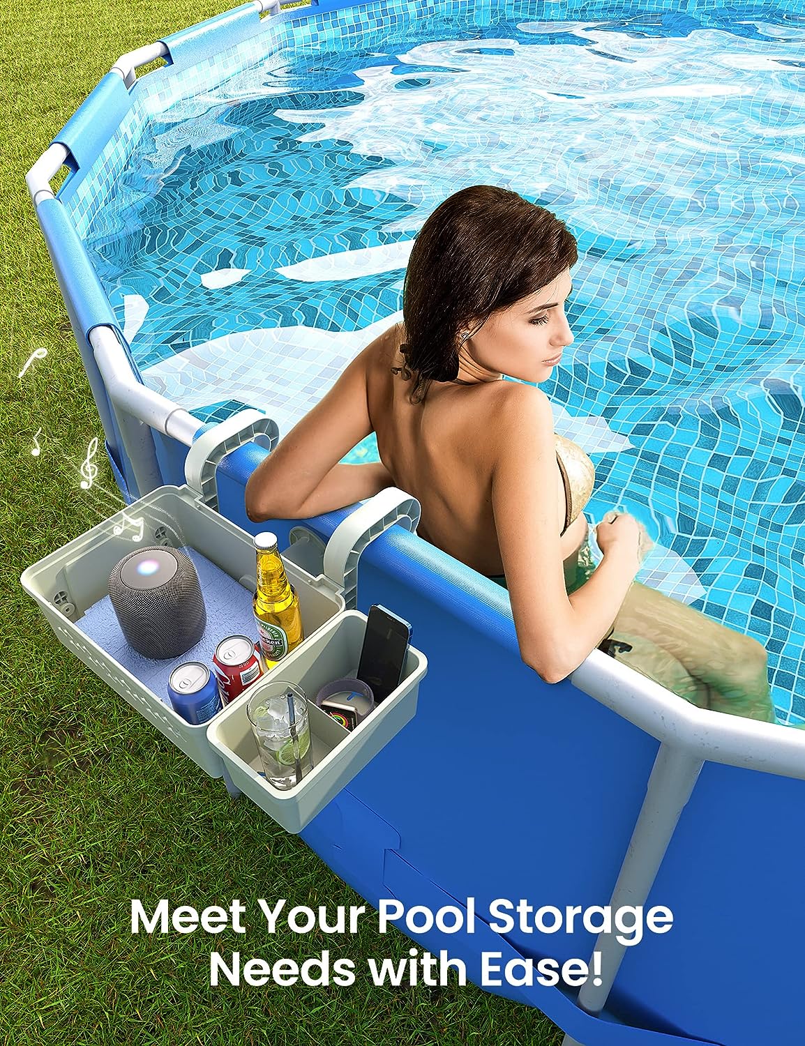 SUMMERBUDDY 2 Sets Poolside Storage Basket Review